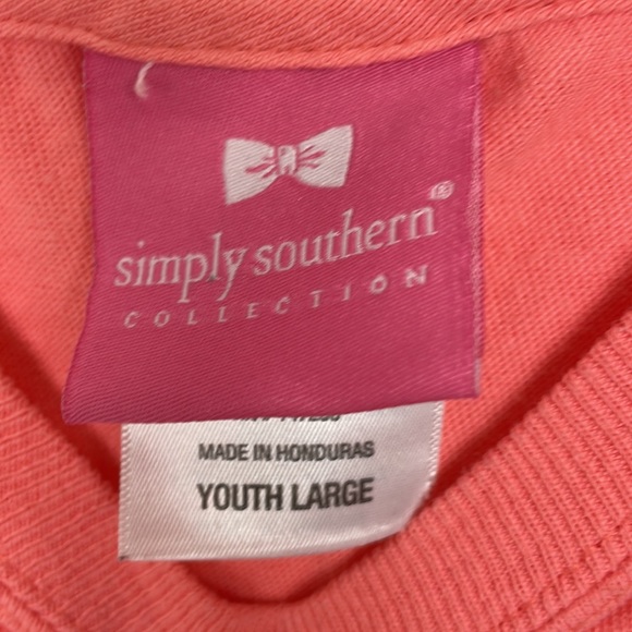 Simply Southern Unicorn “Seek Magic Ever Day” Long Sleeve Youth LargeColor Peach - Picture 5 of 6